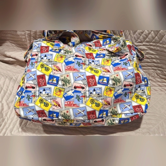 Colorful Travel-Themed Men's Bag - Picture 4 of 4